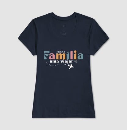 Camiseta Família Ama Viajar
