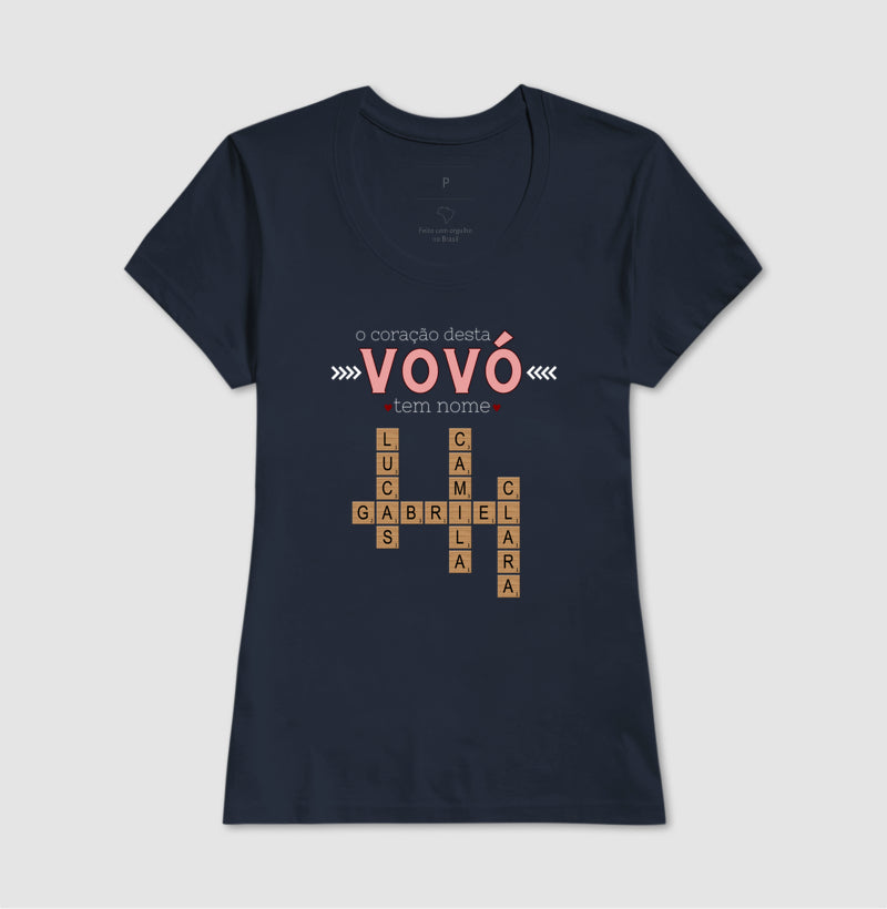 Camiseta Personalizada o coração tem nome