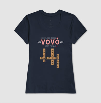 Camiseta Personalizada o coração tem nome