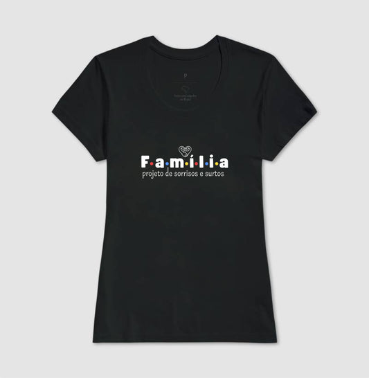 Camiseta Família Projeto de sorrisos e caos