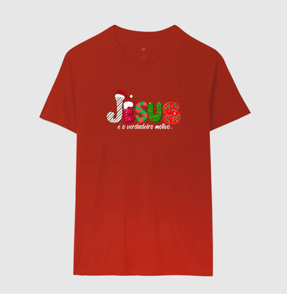 Camiseta Natal Jesus é o motivo