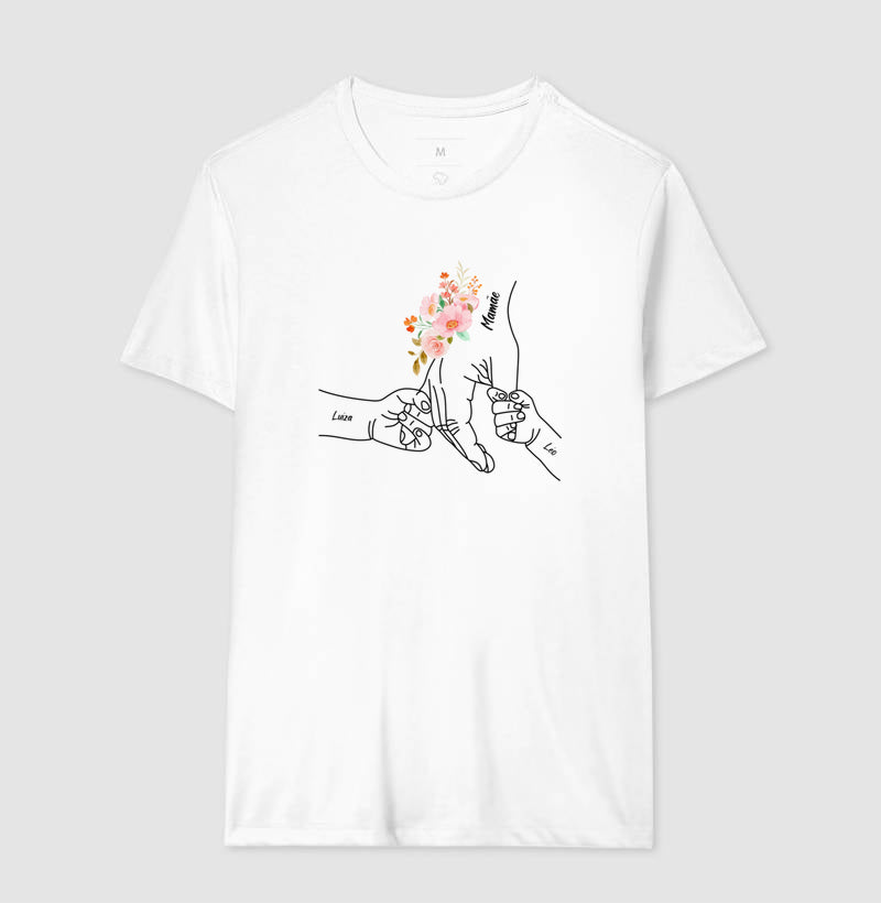 Camiseta Personalizada Mão de amor mãe