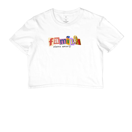 Cropped - Família Letra de Jornal