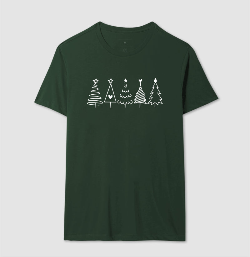 Camiseta Árvores de Natal