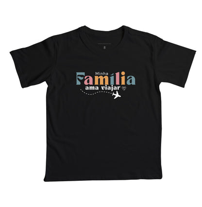 Camiseta Infantil Família que Ama Viajar
