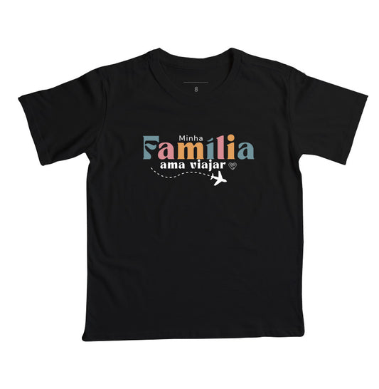Camiseta Infantil Família que Ama Viajar