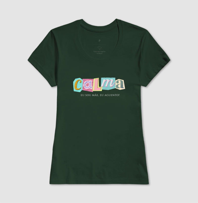 Camiseta Calma, mas com café na veia