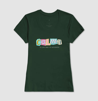 Camiseta Calma, mas com café na veia