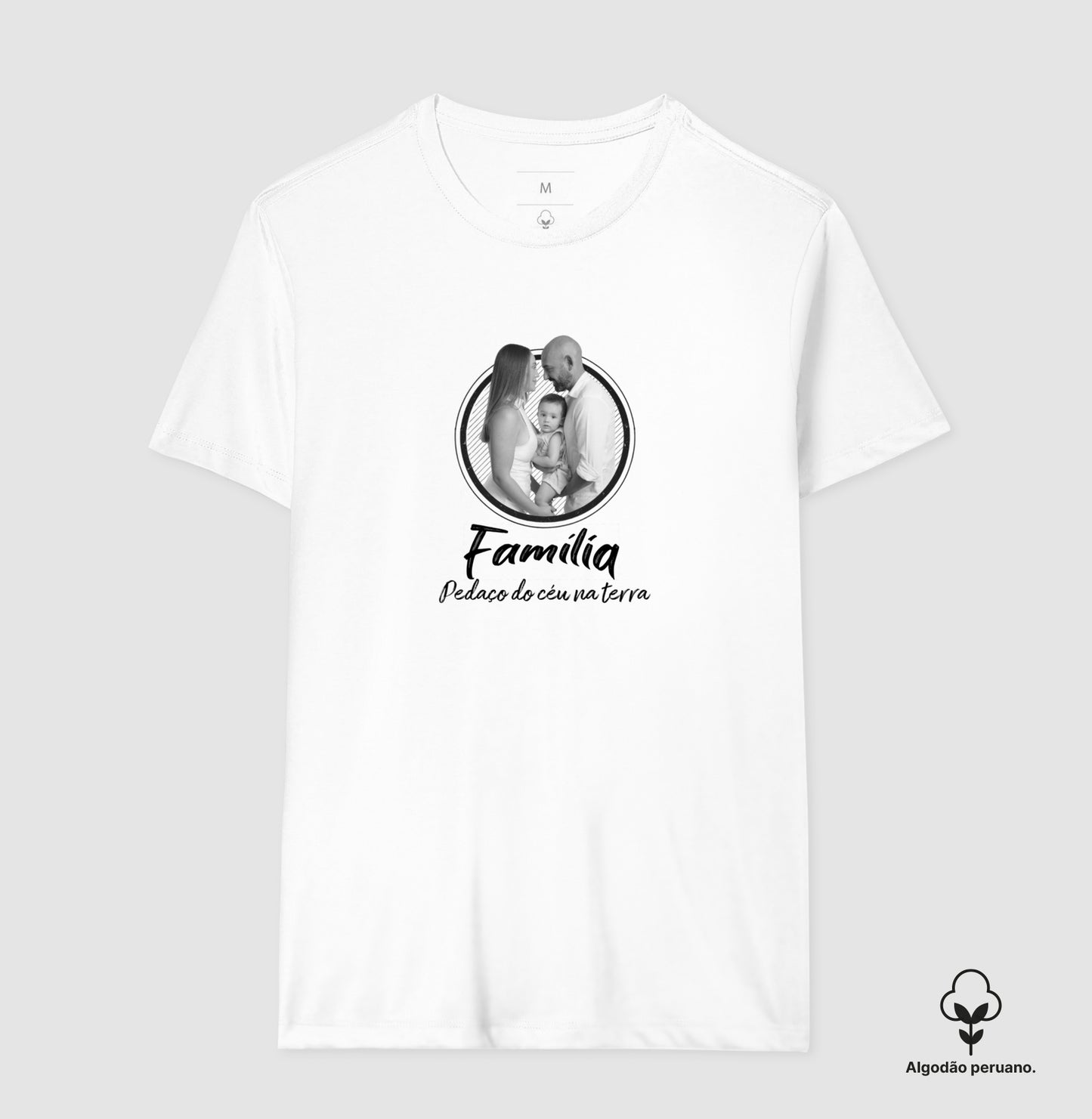 Camiseta Personalizada Família Pedaço de Céu na Terra (Algodão Peruano)