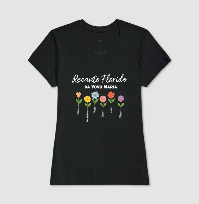 Camiseta Personalizada Recanto Florido da Vovó