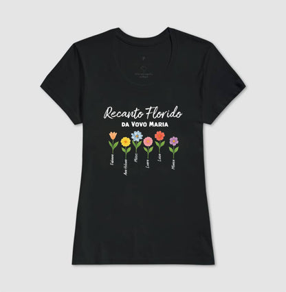 Camiseta Personalizada Recanto Florido da Vovó
