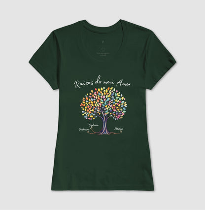 Camiseta Personalizada Raízes do meu Amor Mãe