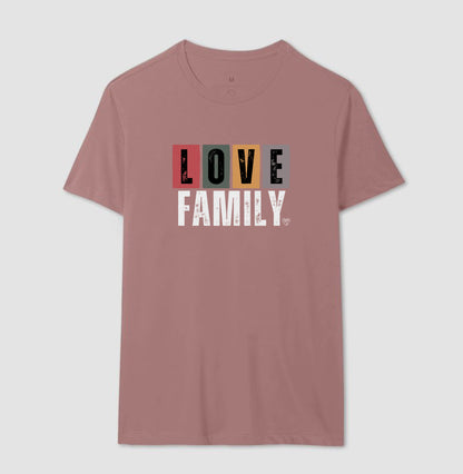 Camiseta - Love Family colorida