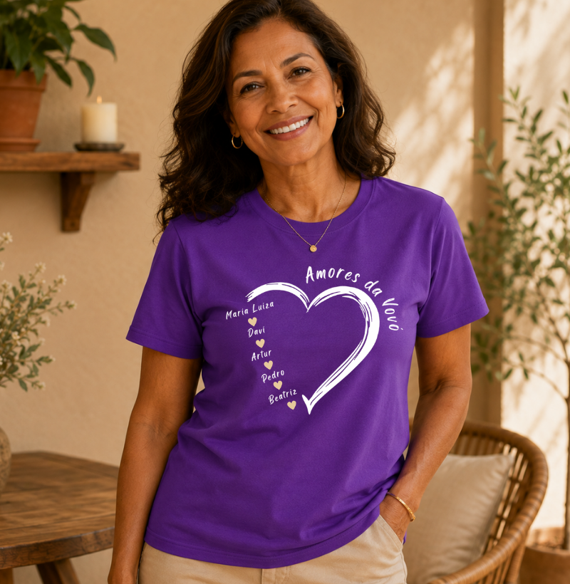 Camiseta Personalizada Amores da Vovó