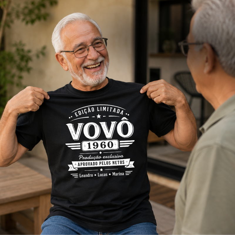 Camiseta Personalizada Avô Edição Limitada