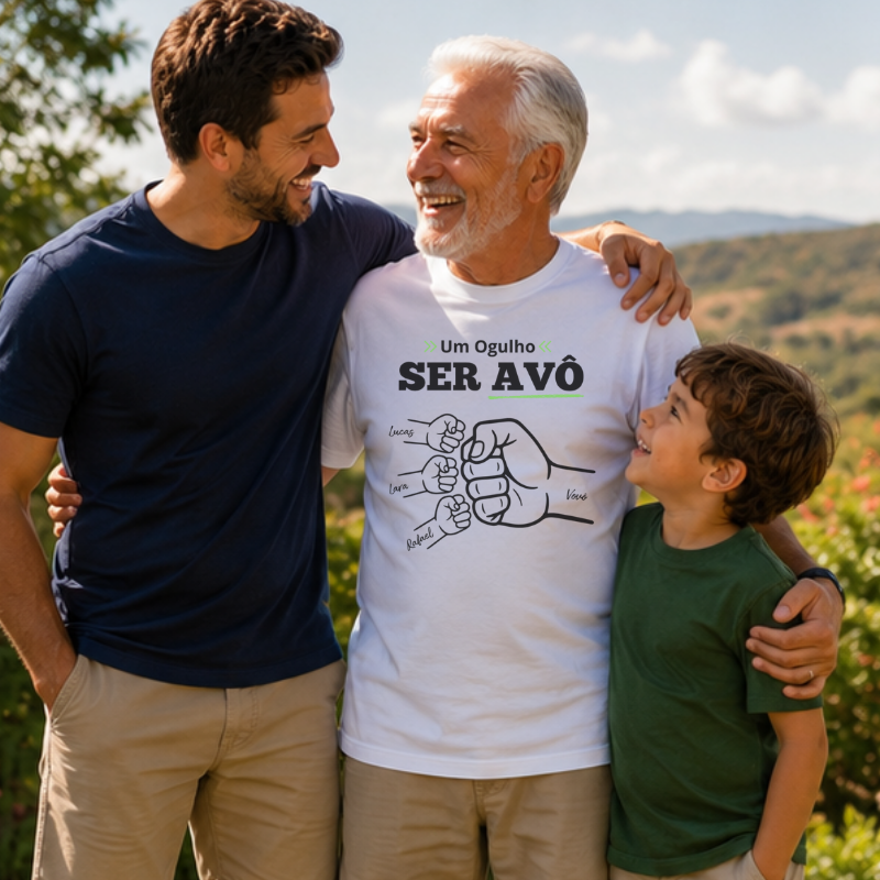 Camiseta Personalizada Orgulho Ser Avô