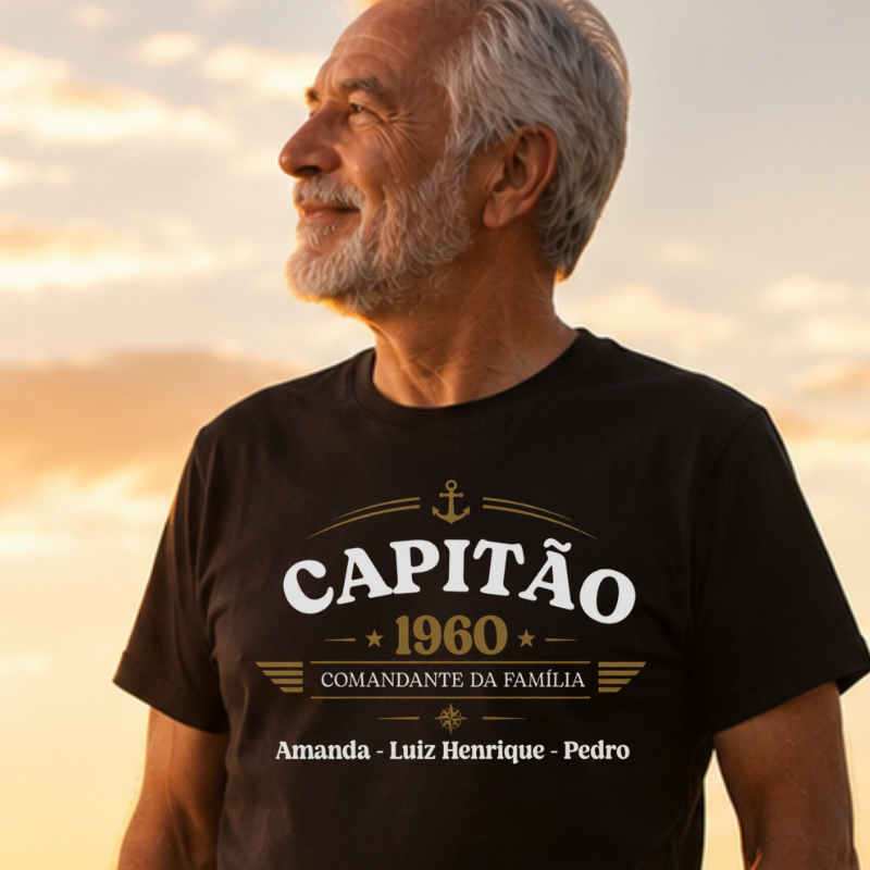 Camiseta Personalizada  - Capitão da Família