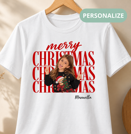 Camiseta Personalizada Merry Christmas