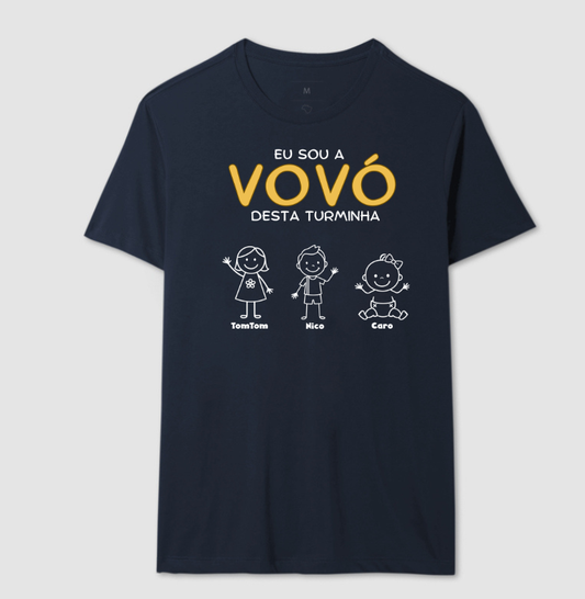 Cliente Heney - Camiseta azul marinho G