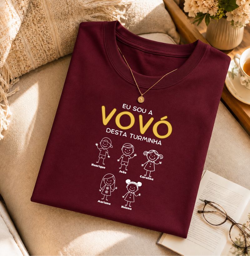Camiseta Personalizada Eu sou Vovó/ Vovô  Desta turminha