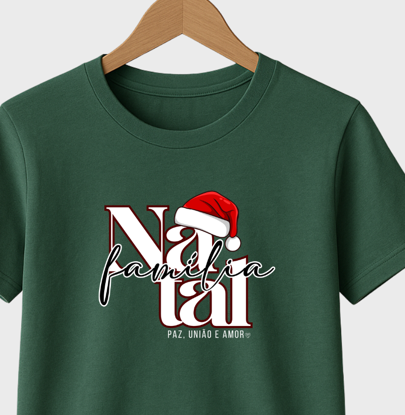 Camiseta Natal Paz, união e amor