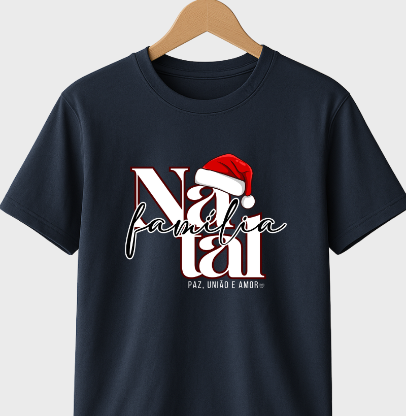 Camiseta Natal Paz, união e amor