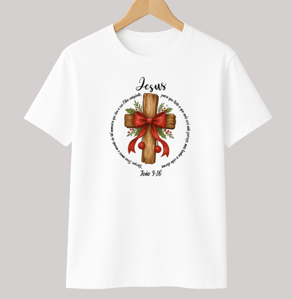 Camiseta Infantil natal Deus amou o mundo