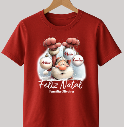 Camiseta Personalizada Natal Papai Noel