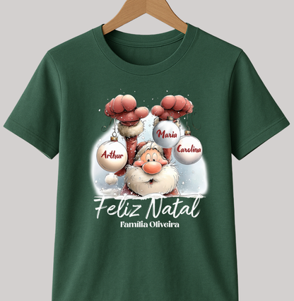 Camiseta Personalizada Natal Papai Noel