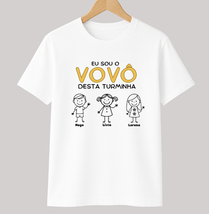Camiseta Personalizada Eu sou Vovô desta turminha