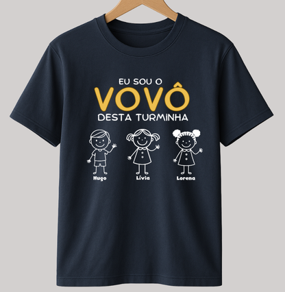 Camiseta Personalizada Eu sou Vovô desta turminha