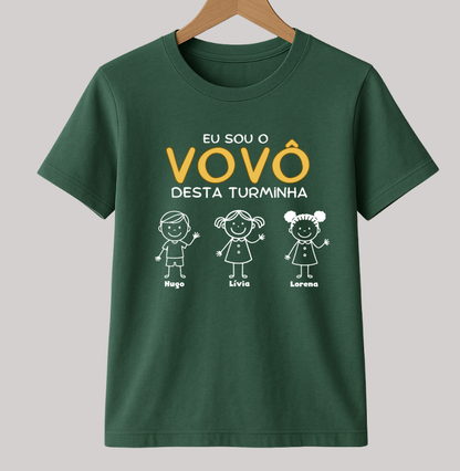 Camiseta Personalizada Eu sou Vovô desta turminha