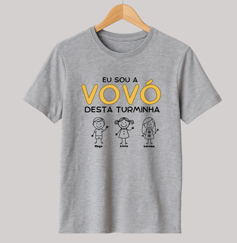 Camiseta Personalizada Eu sou a Vovó desta turminha