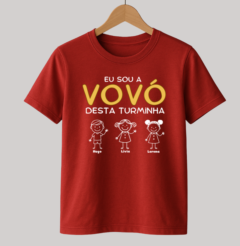 Camiseta Personalizada Eu sou a Vovó desta turminha