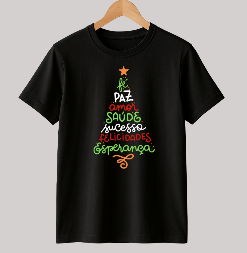 Camiseta Natal Árvore da positividade