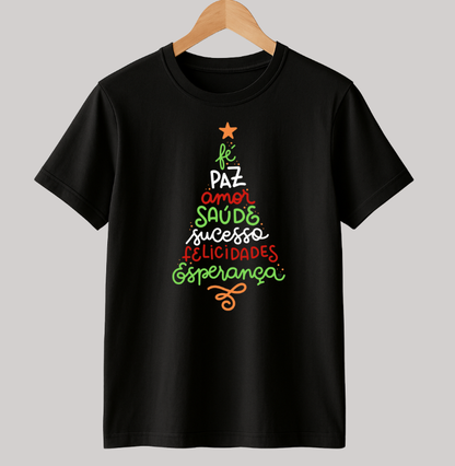 Camiseta Natal Árvore da positividade