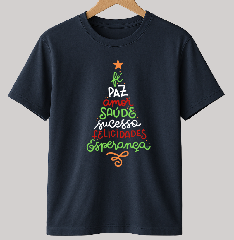 Camiseta Natal Árvore da positividade