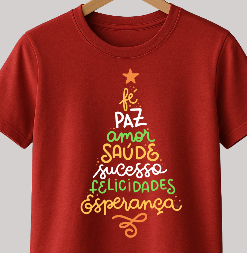 Camiseta Natal Árvore da positividade
