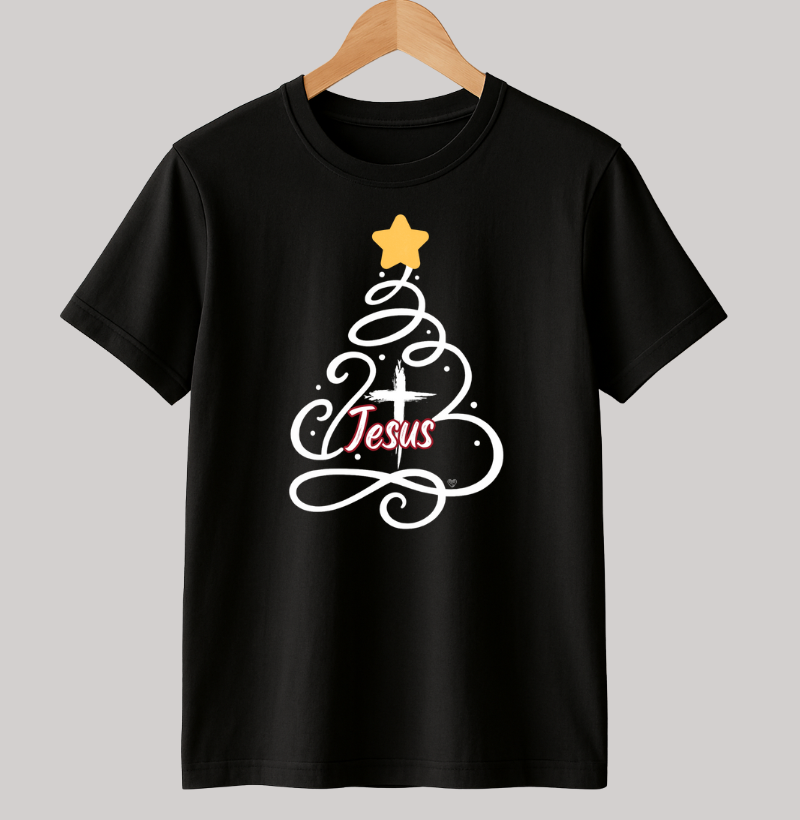 Camiseta Natal Árvore de Jesus