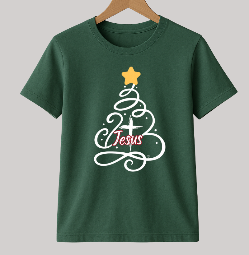 Camiseta Natal Árvore de Jesus