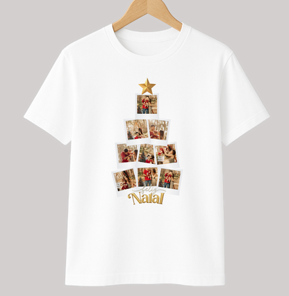 Camiseta Personalizada Árvore de Natal com Fotos