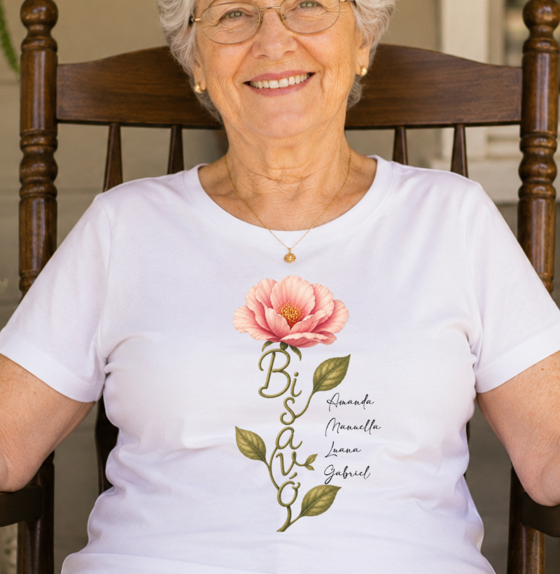 Camiseta Personalizada Flor de amor