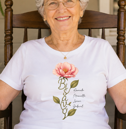 Camiseta Personalizada Flor de amor