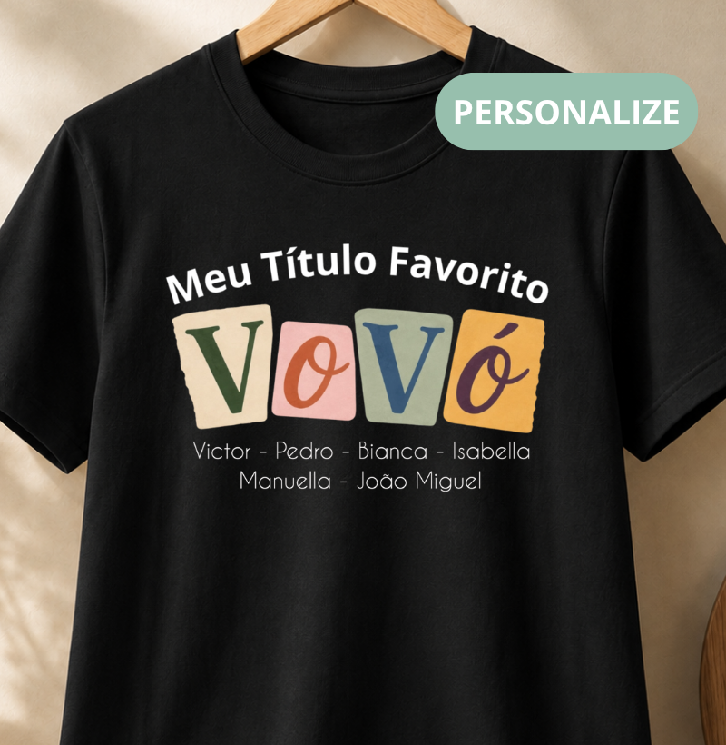 Camiseta Personalizada Meu Título Favorito