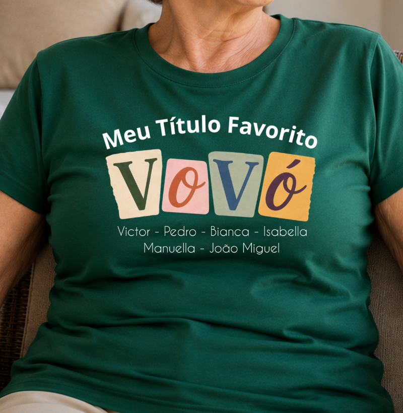 Camiseta Personalizada Meu Título Favorito