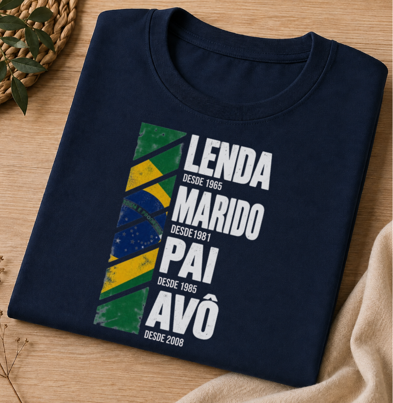 Camiseta Personalizada Vovô Lenda