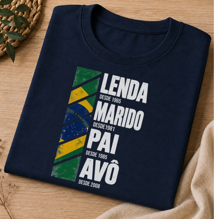 Camiseta Personalizada Vovô Lenda