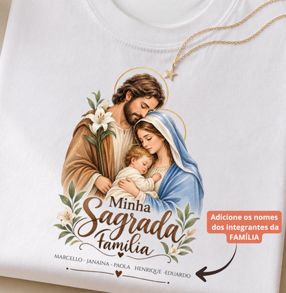 Camiseta Personalizada Minha Sagrada Família