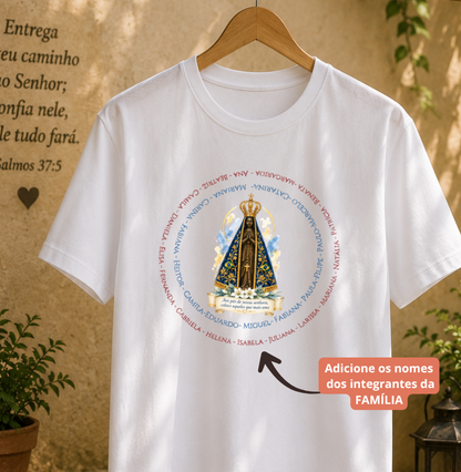 Camiseta Personalizada aos pés de Nossa Senhora