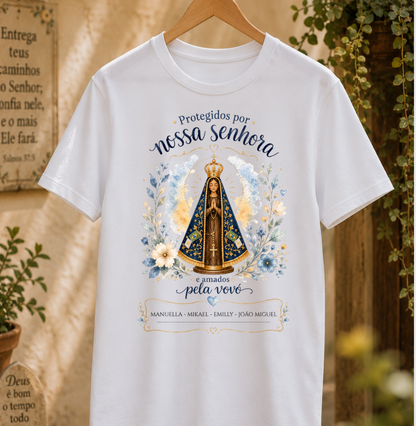Camiseta Personalizada Protegidos por Nossa Senhora